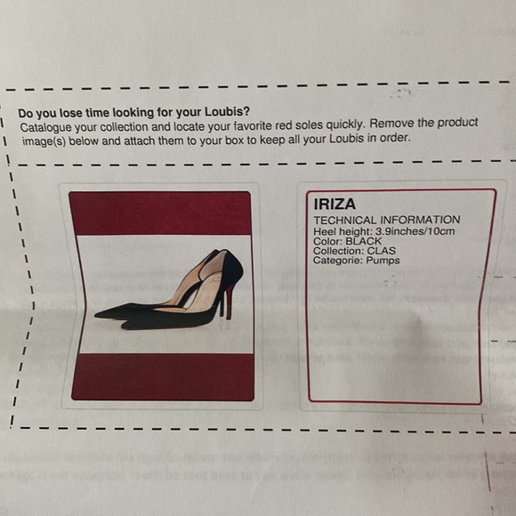 IRIZA- Louboutin, black velour - Picture 6 of 7